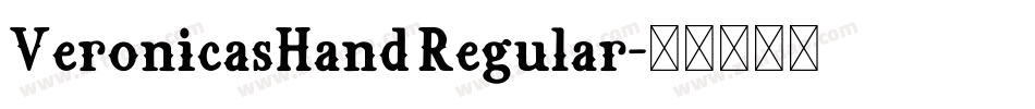 VeronicasHand Regular字体转换